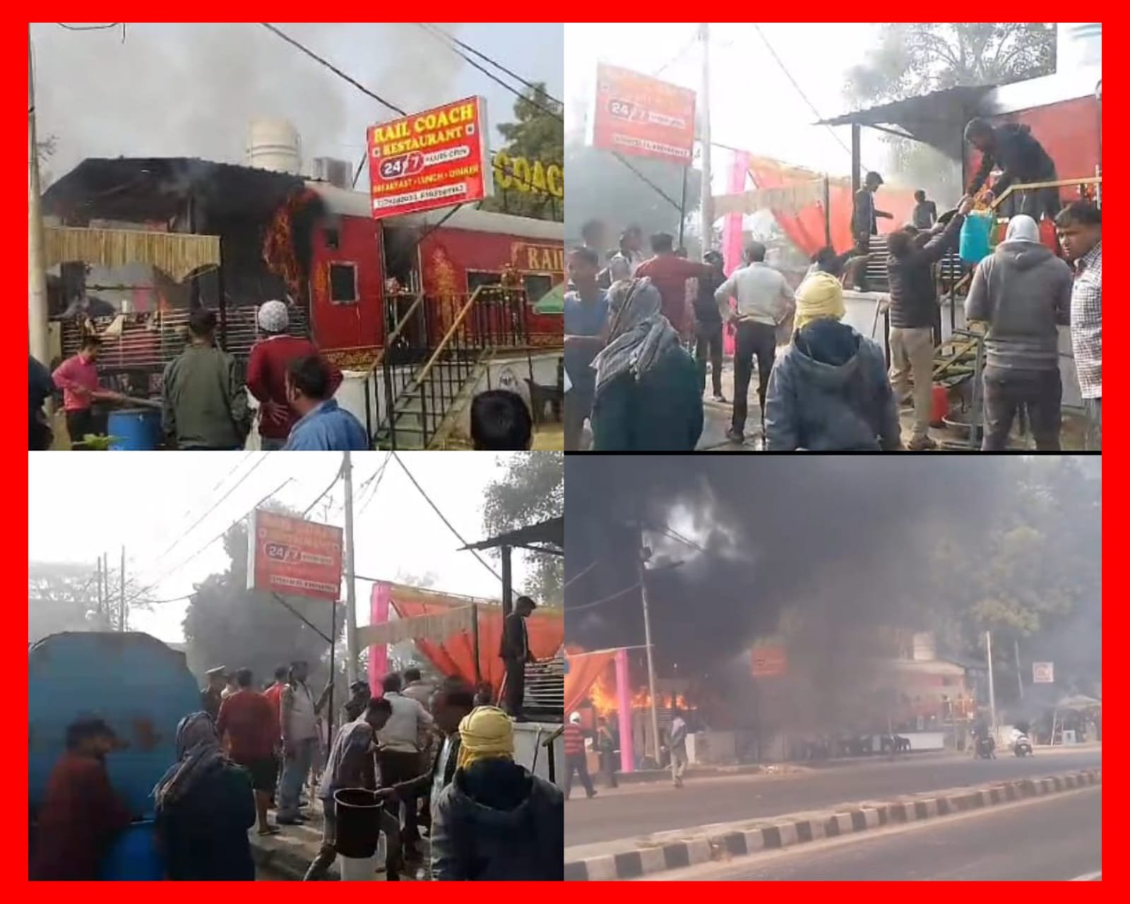 रायबरेली - शॉर्ट सर्किट से लगी आग, लाखों रुपए का हुआ नुकसान