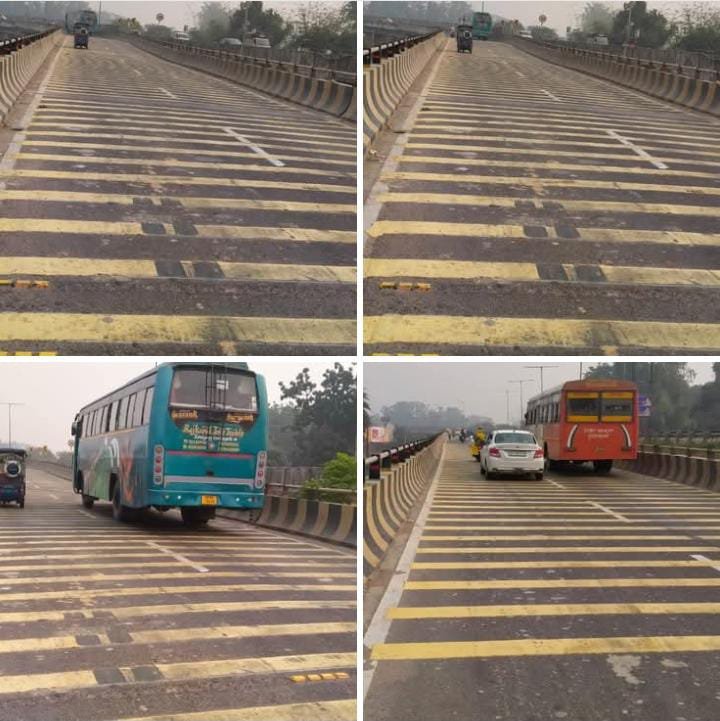 रायबरेली - ब्लैक स्पॉट घोषित होने के बाद आखिरकार जागा एनएचआई 