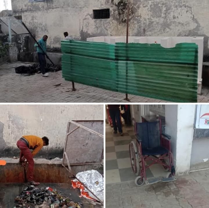 रायबरेली - आखिरकार उच्चाधिकारियों के निर्देश के बाद जागे स्टेशन प्रभारी, शुरू हुई साफ सफाई