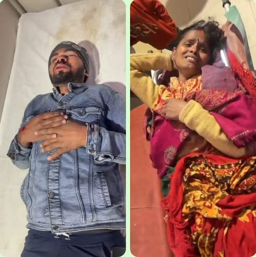 रायबरेली - पैदल जा रही महिला बाइक सवार से टकराई, दोनों घायल