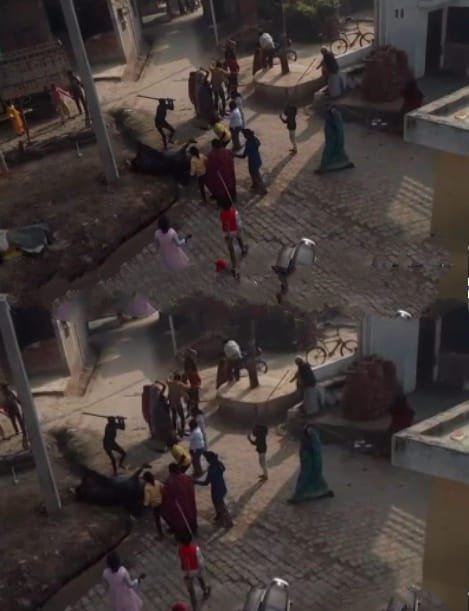 रायबरेली - जमीनी विवाद को लेकर चले लाठी डंडे, वीडियो हुआ वायरल