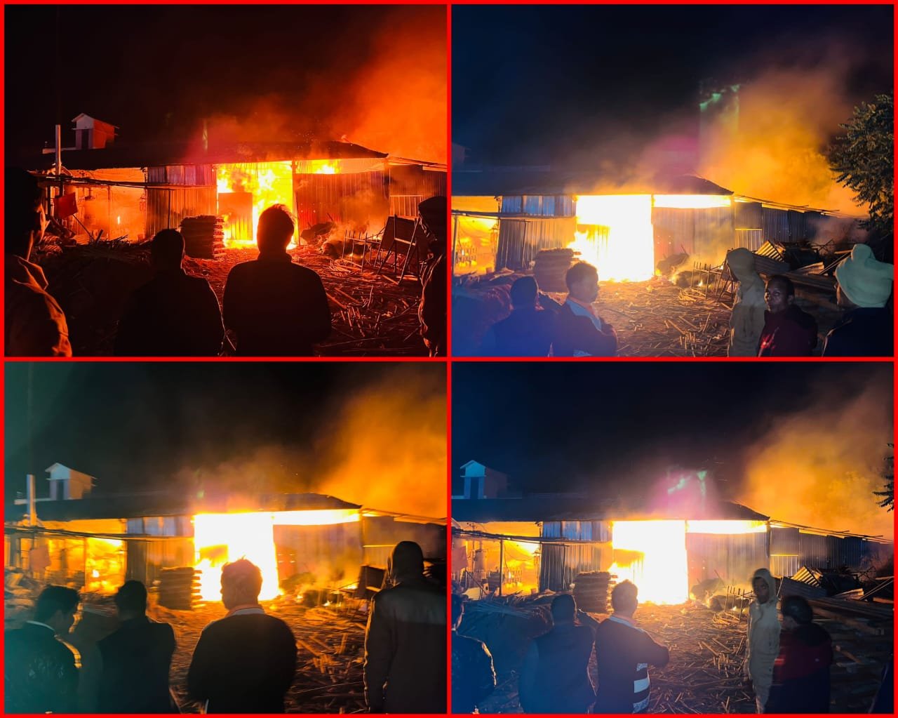 Raibareli-संदिग्ध परिस्थितियों में वुडन फैक्ट्री में भीषण लगी आग