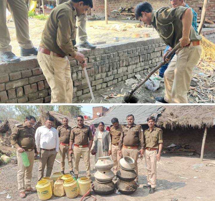 रायबरेली के गांव गांव में बन रही कच्ची शराब,डीएम की सख्ती पर खुली आबकारी विभाग की पोल,,,,