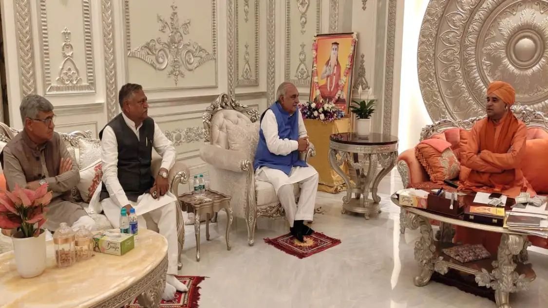 बाबा बालक नाथ से पूर्व सीएम भूपेंद्र हुड्डा ने की मुलाकात, लगाए जा रहे कई सियासी कयास