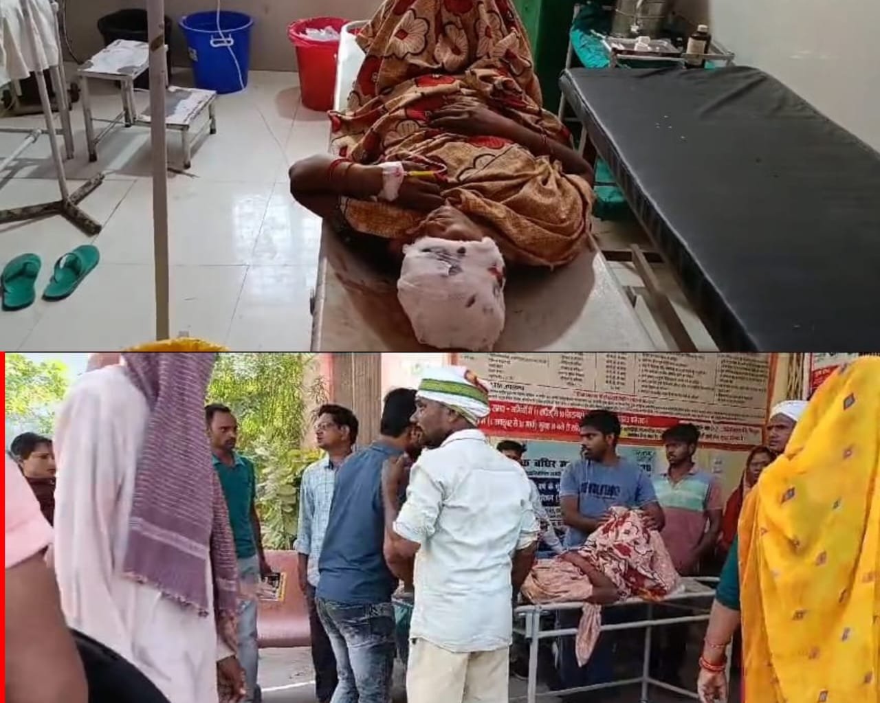 Raibareli-थ्रेसर में फंसे महिला के बाल उखड़े , घायल ट्रामा सेंटर रेफर