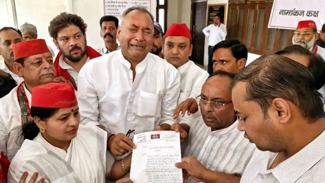 रो पड़े सपा को कांग्रेस गठबंधन प्रत्याशी,घंटो चला हाई वोल्टेज ड्रामा