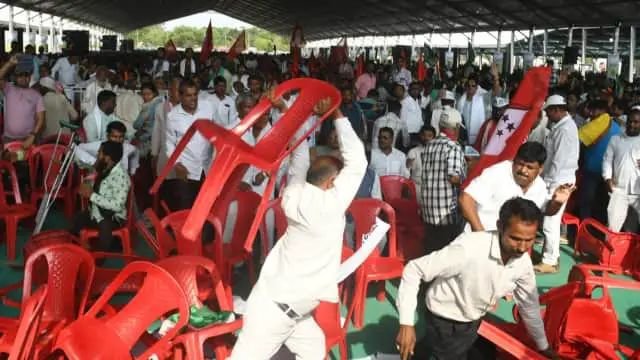 रांची में INDIA की महारैली में हंगामा,आपस मे भिड़े कार्यकर्ता