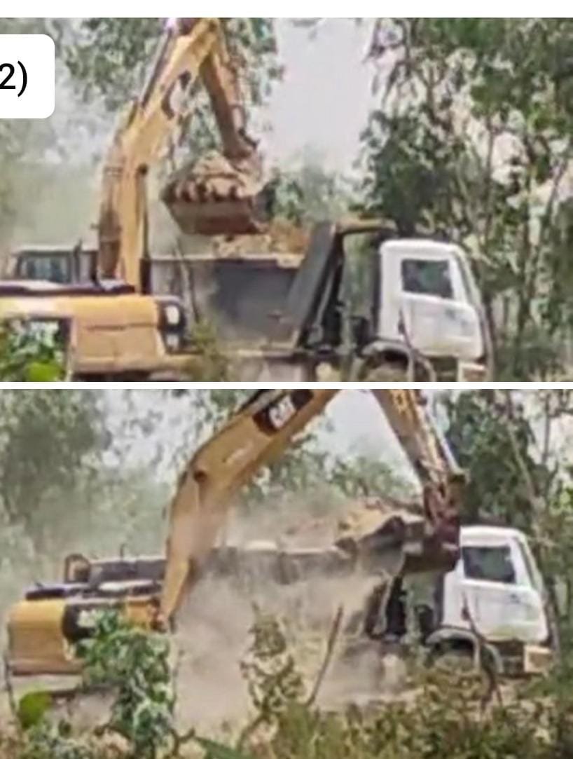 रायबरेली-विद्यालय के पास गंगा एक्सप्रेस वे  के ठेकेदार ने अवैध खनन करके बना दिया कुआं , जिम्नेदार बेखबर