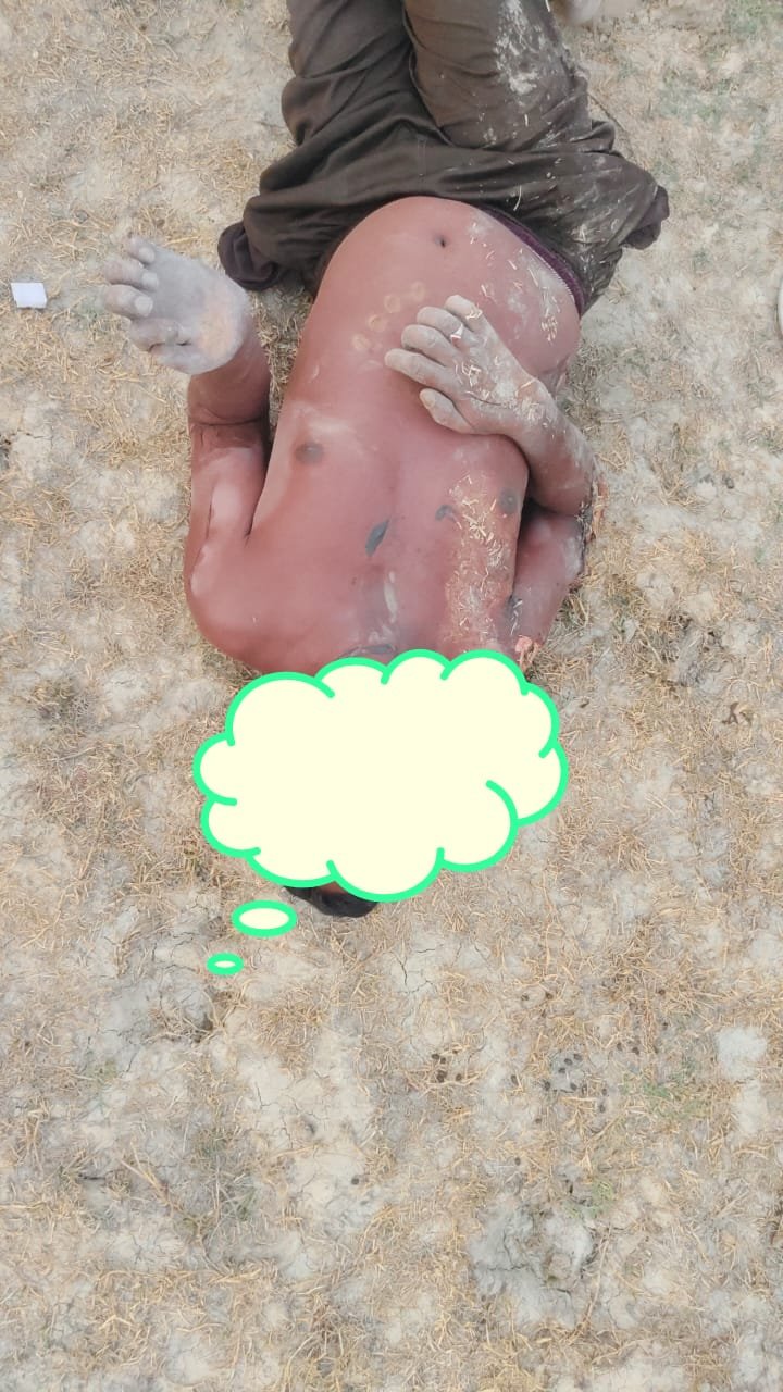 रायबरेली-खेत में मिला अधेड़ का अर्धनग्न शव , चेहरे पर चोट के निशान,,,, 
