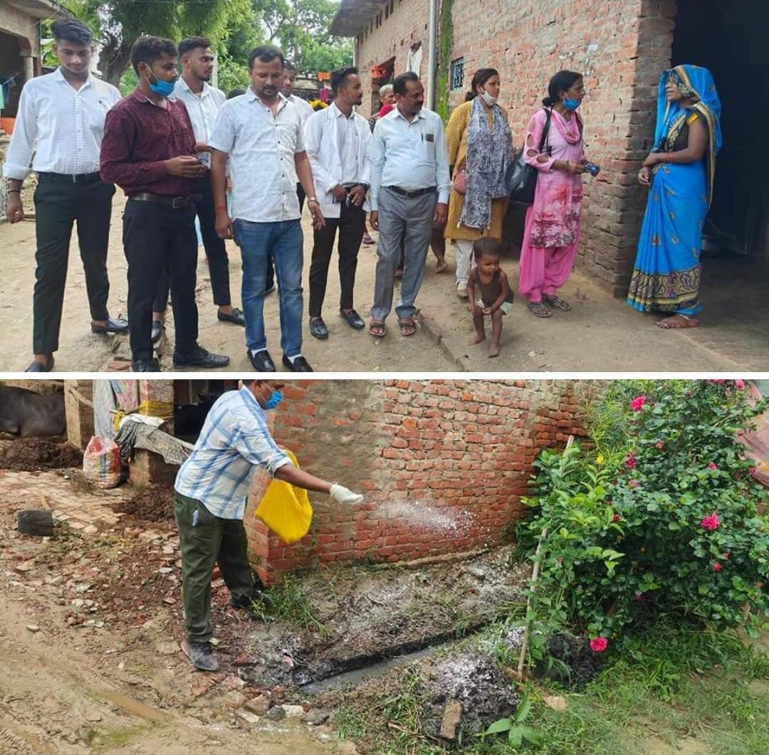 रायबरेली-गुलरिहा गांव में स्थित नियंत्रण में , स्वास्थ टीम कर रही कैंप 