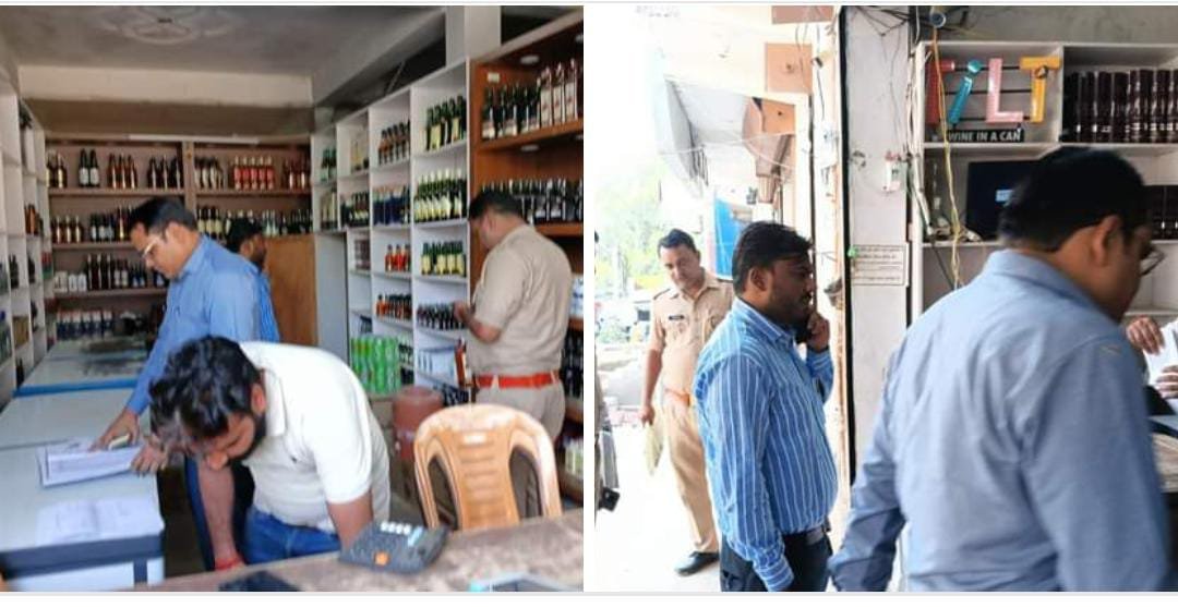 रायबरेली-आबकारी टीम के साथ एसडीएम ने शराब की दुकानों पर मारा छापा 