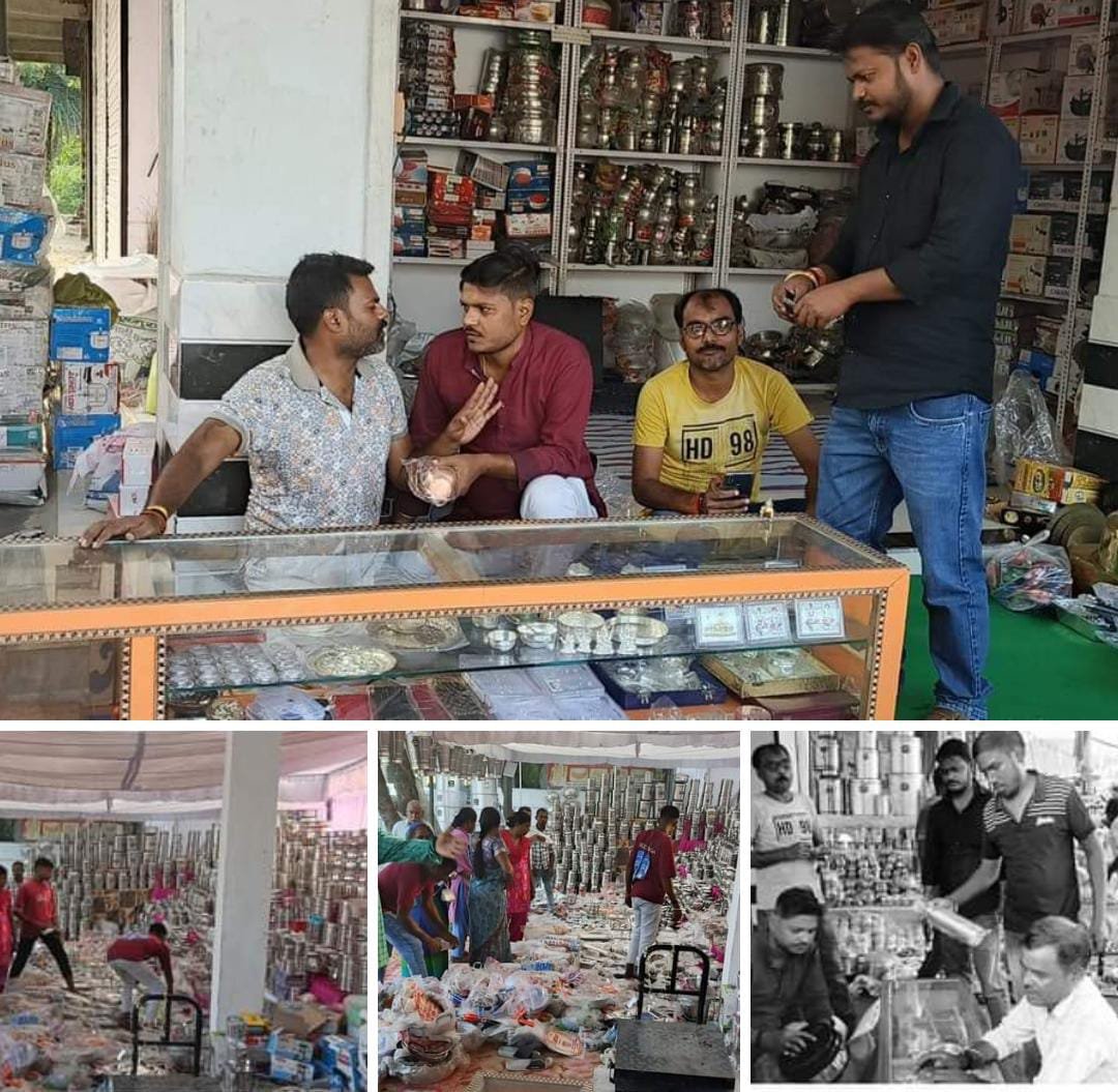 रायबरेली-धनतेरस की धूम में दुकानदारों का टूटा मंदी का अंधकार , जमकर हुई खरीदारी 