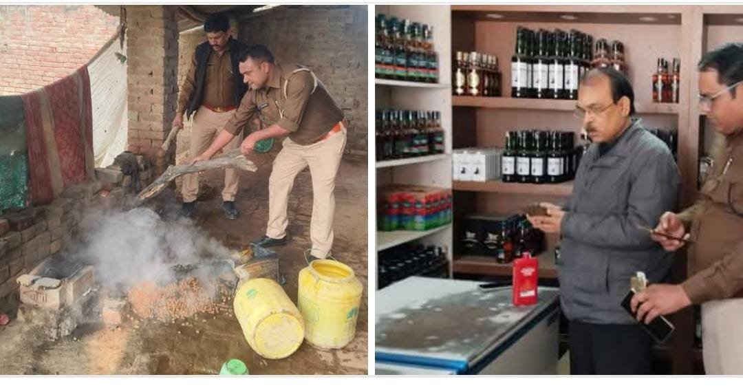 रायबरेली-ऊंचाहार में आबकारी टीम का शराब की दुकानों पर छापा,,,, 