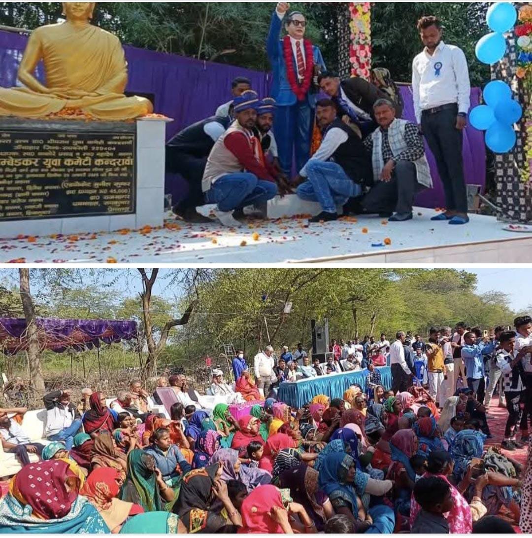 रायबरेली-गौतम बुद्ध और बाबा साहब की मूर्ति का हुआ अनावरण , अनुयायियों ने अर्पित किए श्रद्धा सुमन