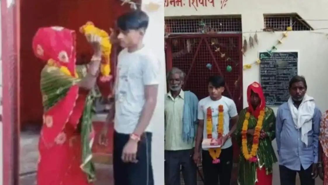 परिवार बोला नहीं, प्रेमी-प्रेमिका बोले हां. थाने से सीधा मंडप तक पहुंचा प्यार, पुलिस ने मंदिर में करवा दी शादी