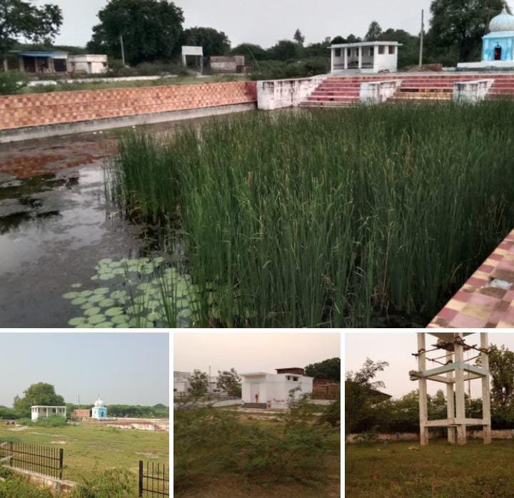 रायबरेली-पट्टी रहस कैथवल में सगरा व हनुमान मंदिर की सौंदर्यकरण में महा भ्रष्टाचार जाने कैसे,,,,?