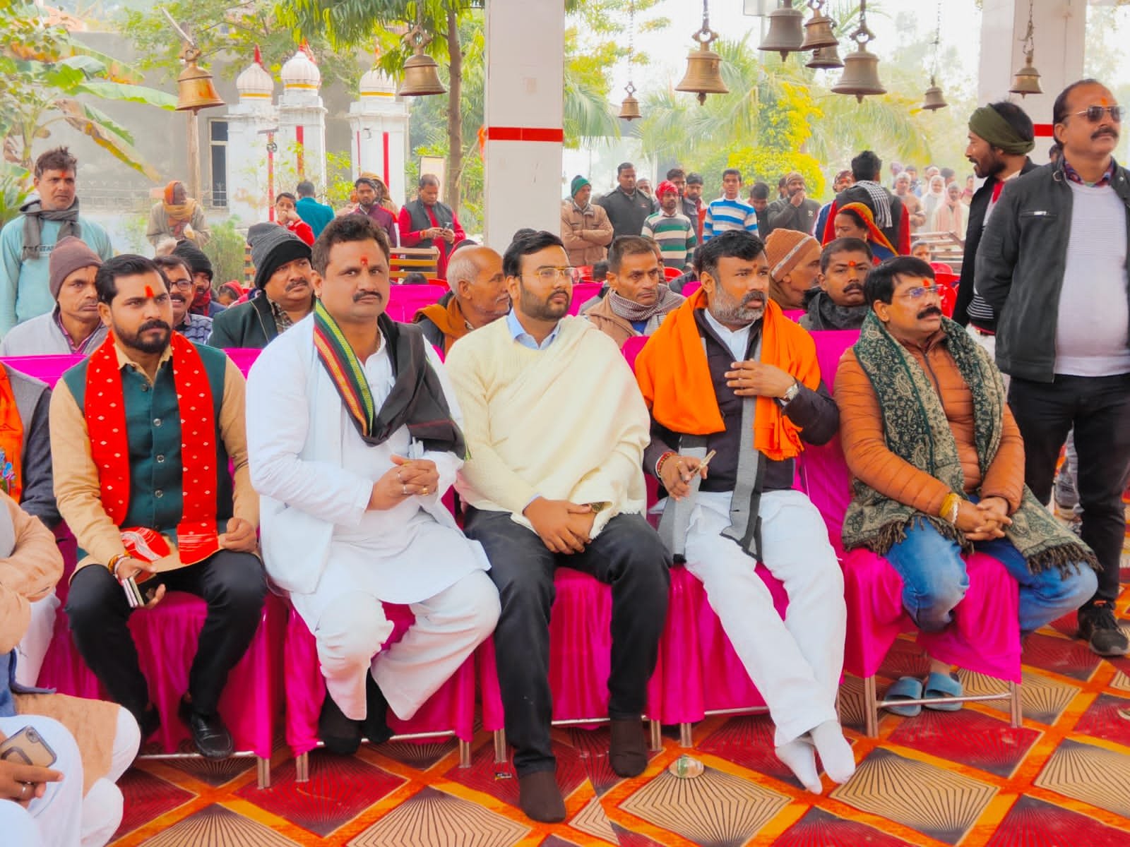 बीजेपी नेता पुष्पेंद्र सिंह ने प्राण प्रतिष्ठा का करवाया LIVE कार्यक्रम