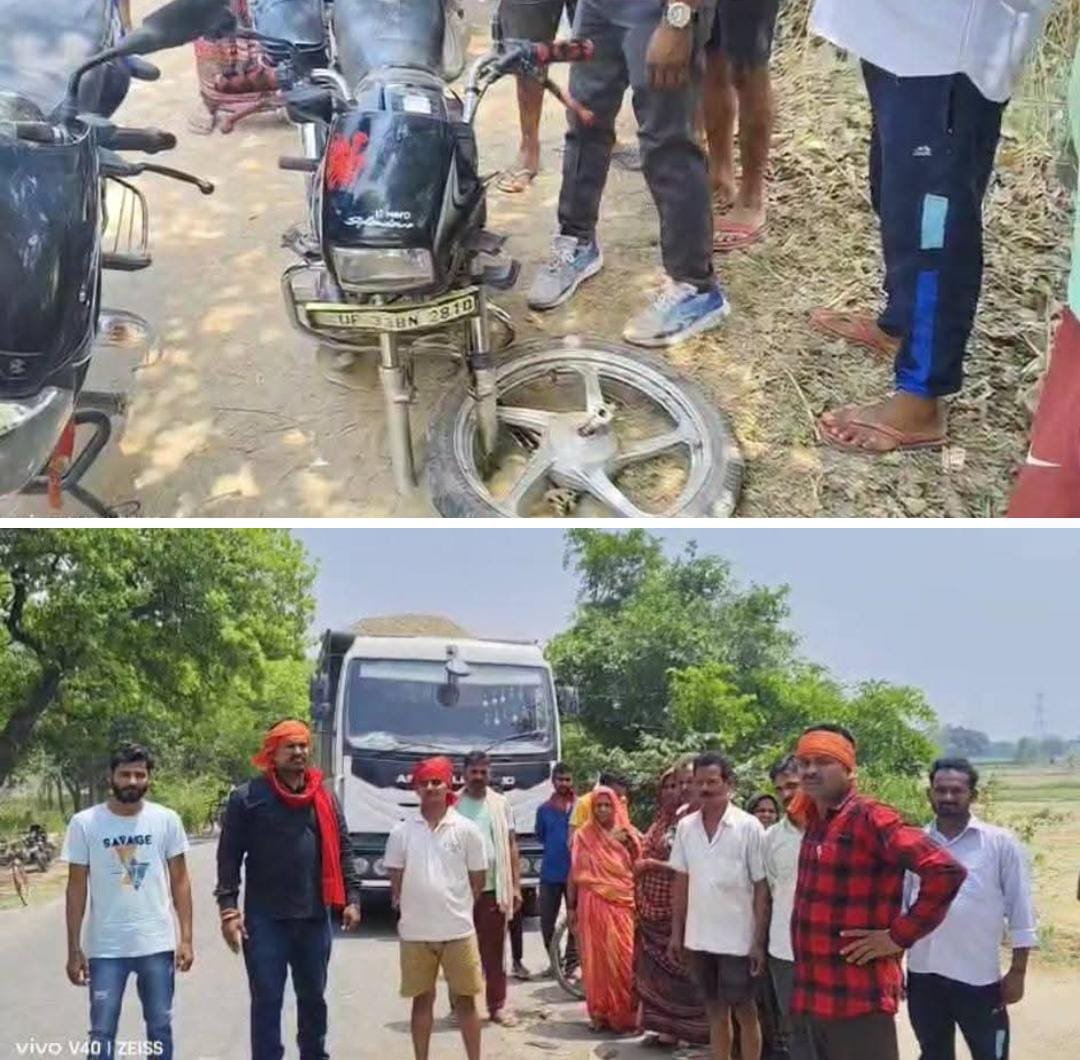 रायबरेली-तेज रफ्तार डंपरों का कहर दोसगे भाईयों को मारी टक्कर घायल,, 