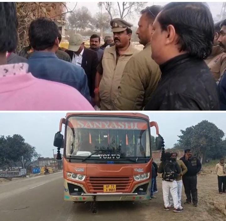 रायबरेली-प्रदर्शन के लिए लखनऊ गए शिक्षकों की बस पर हुआ हमला , पुलिस ने कराया सुलह