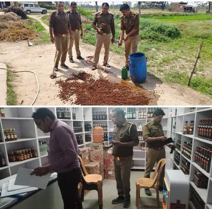 रायबरेली-आबकारी टीम की ताबड़तोड़ छापामारी , शराब की दुकानों पर जांची गुणवत्ता 