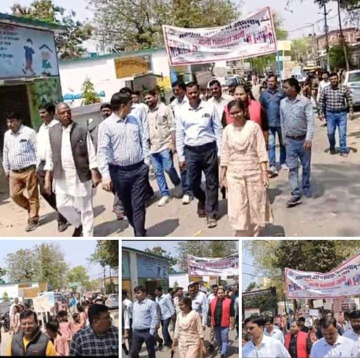 रायबरेली-नगर में नौनिहालों ने निकाली मतदाता जागरूकता रैली