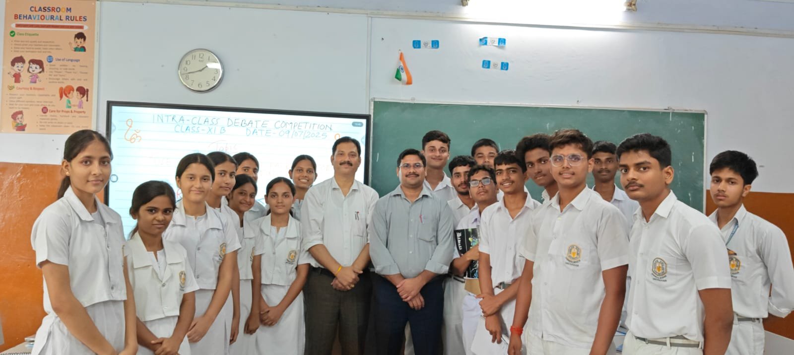 रायबरेली-चिन्मय विद्यालय में विद्यार्थियों के मध्य आधुनिक बदलाव के विषय पर वाद विवाद प्रतियोगिता संपन्न 