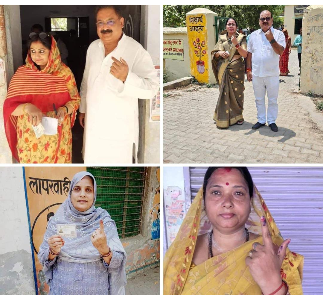 रायबरेली- राहुल गांधी के प्रतिनिधि समेत दिग्गजों ने किया मतदान 