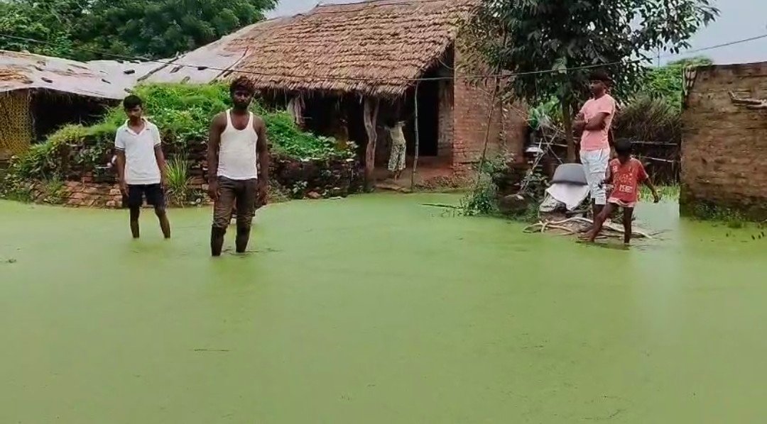 रायबरेली-प्रधान और बीडीओ से कई बार शिकायत, पर नहीं हुआ समाधान; घरों में भरा पानी