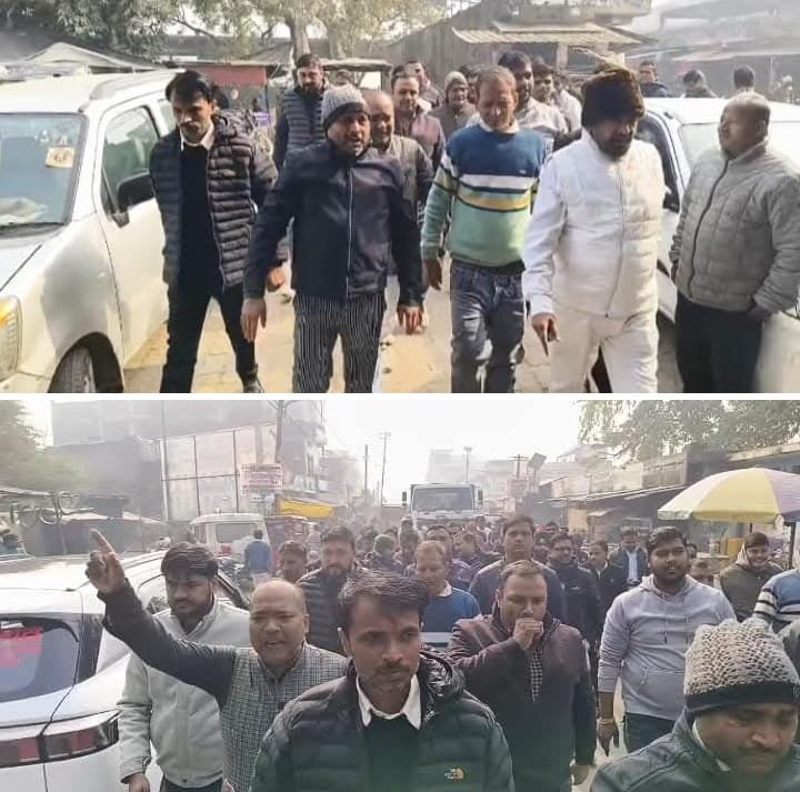 रायबरेली-हाई कोर्ट के अधिवक्ता के साथ हैदरगढ़ टोल प्लाजा पर घटित हुई घटना का महाराजगंज तहसील में दिखा असर