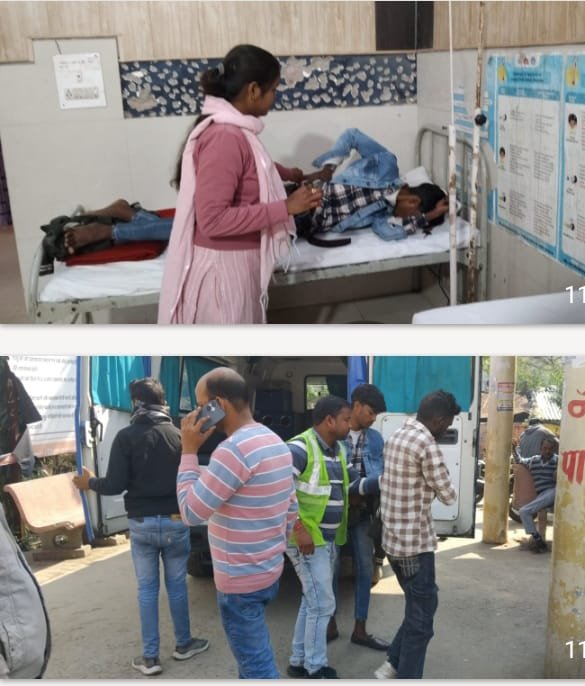 रायबरेली-अज्ञात वाहन की टक्कर से मोटरसाइकिल सवार दो घायल, जिला अस्पताल रेफर  