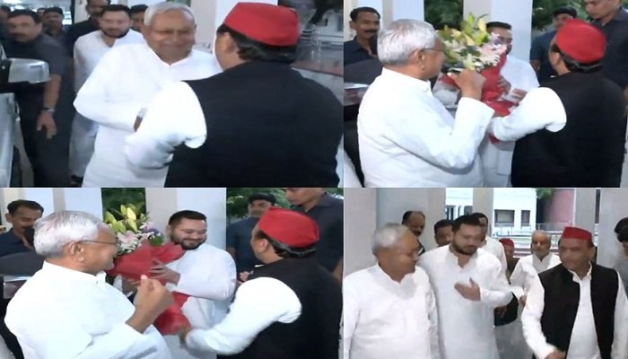 अखिलेश यादव से नीतीश कुमार ने की मुलाकात, 2024 में BJP को रोकने की बनेगी रणनीति!