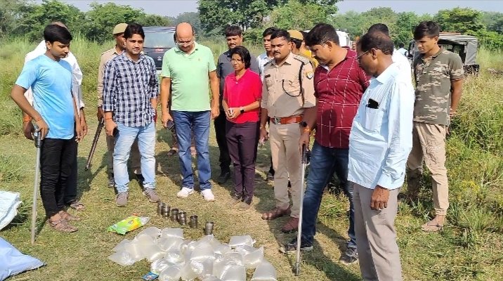 क्या गुरबख्शगंज पुलिस की मिलीभगत से धधक रही थी अवैध शराब की भट्टियां !एसडीएम ने की कार्यवाही