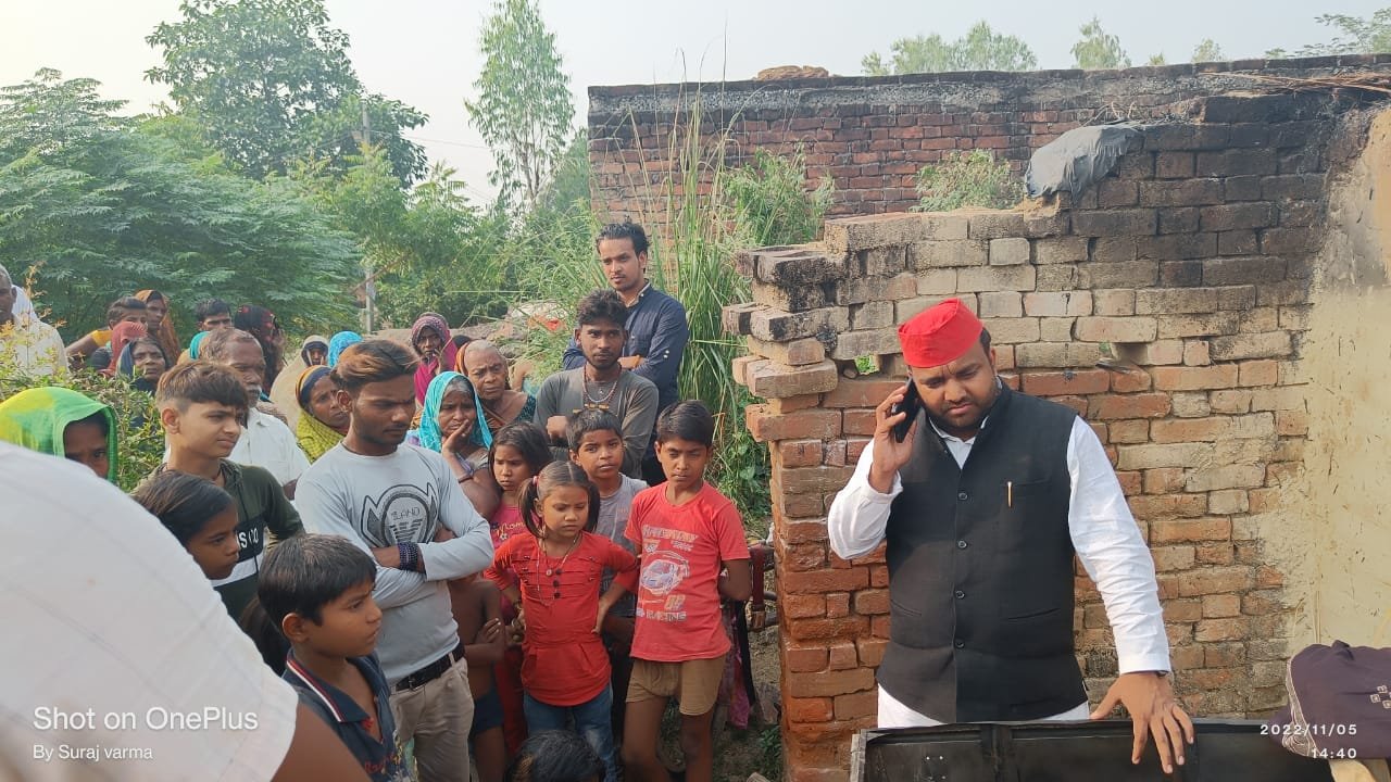 Raibareli-आग लगने से गृहस्थी जलकर हुई राख