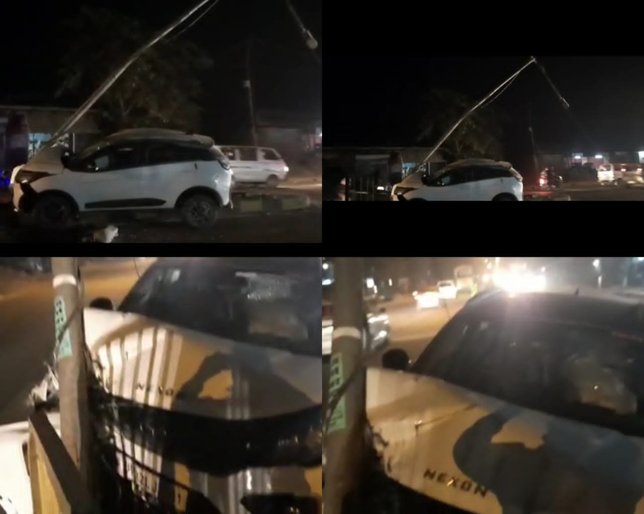 ब्रेकिंग न्यूज़-तेज रफ्तार का कहर  टला बड़ा हादसा