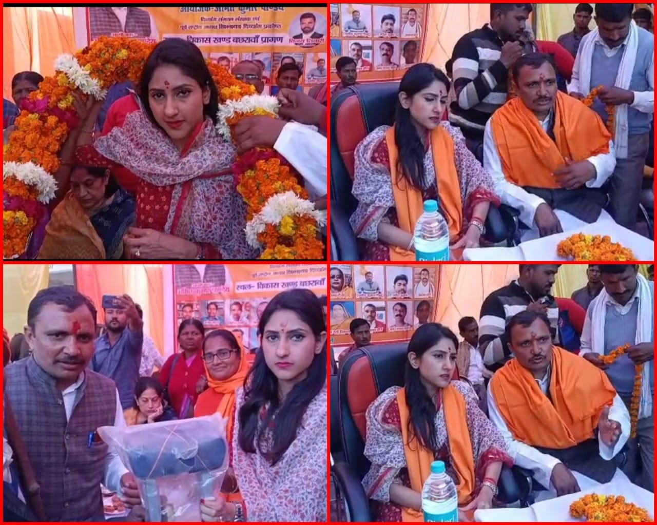 Raibareli-दिव्यांगों को बधाई देने पहुंची सदर विधायिका