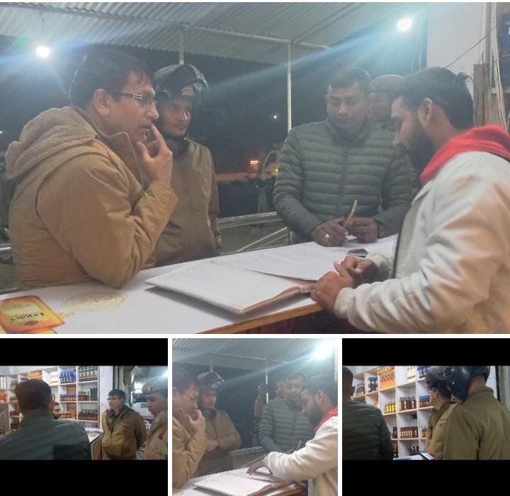 रायबरेली- शराब की दुकानों पर पुलिस ने की छापेमारी, गंदगी देख लगाई फटकार