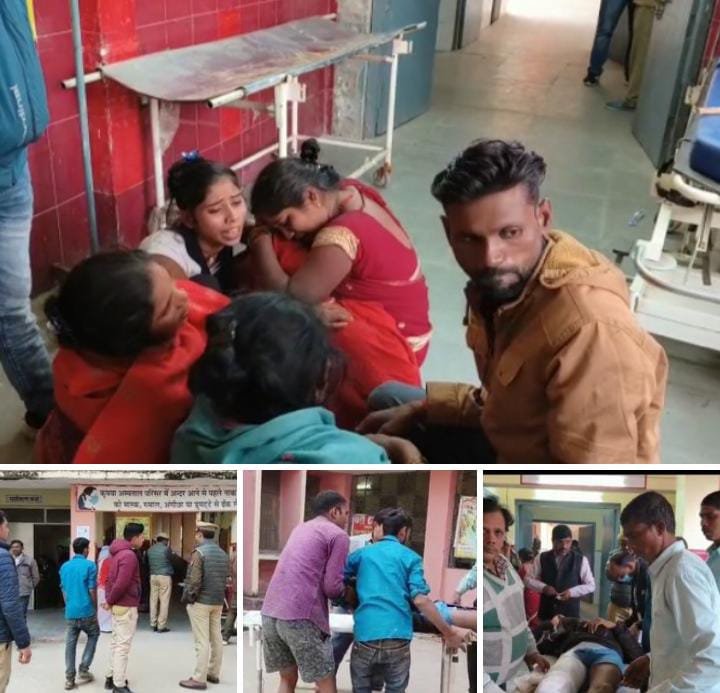 रायबरेली-डम्फर ने बाइक सवार पिता पुत्र को मारी टक्कर पिता घायल पुत्र की मौत,,,,