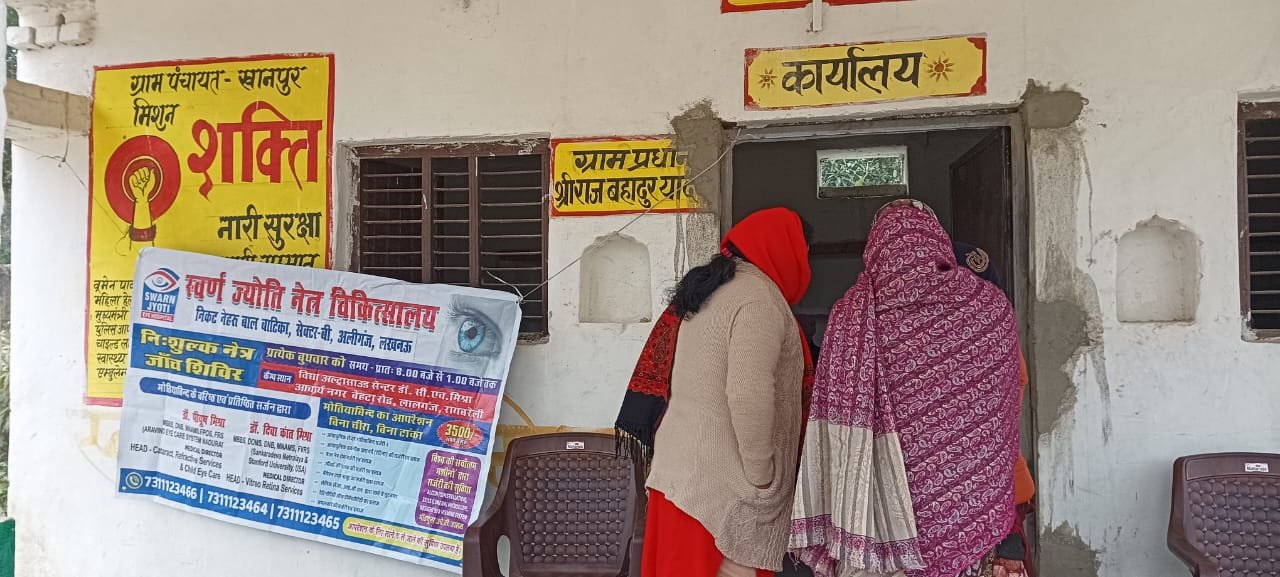 Raibareli-नेत्र रोगियों का किया गया निःशुल्क नेत्र परीक्षण*