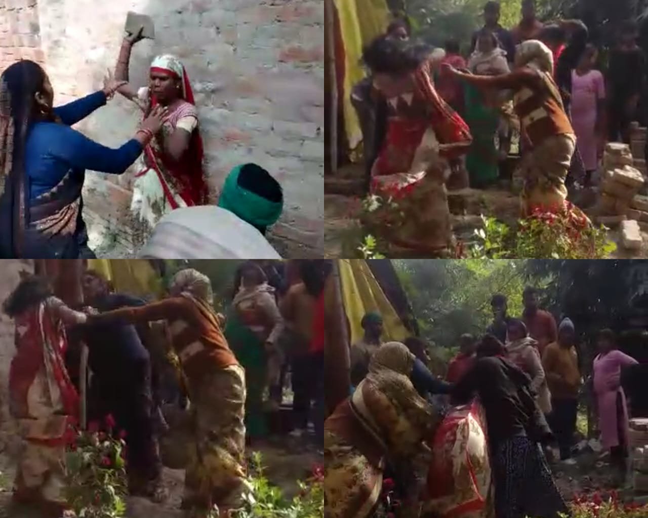 Raibareli-जमीनी विवाद को लेकर भिड़े दो पक्ष , चले ईट पत्थर