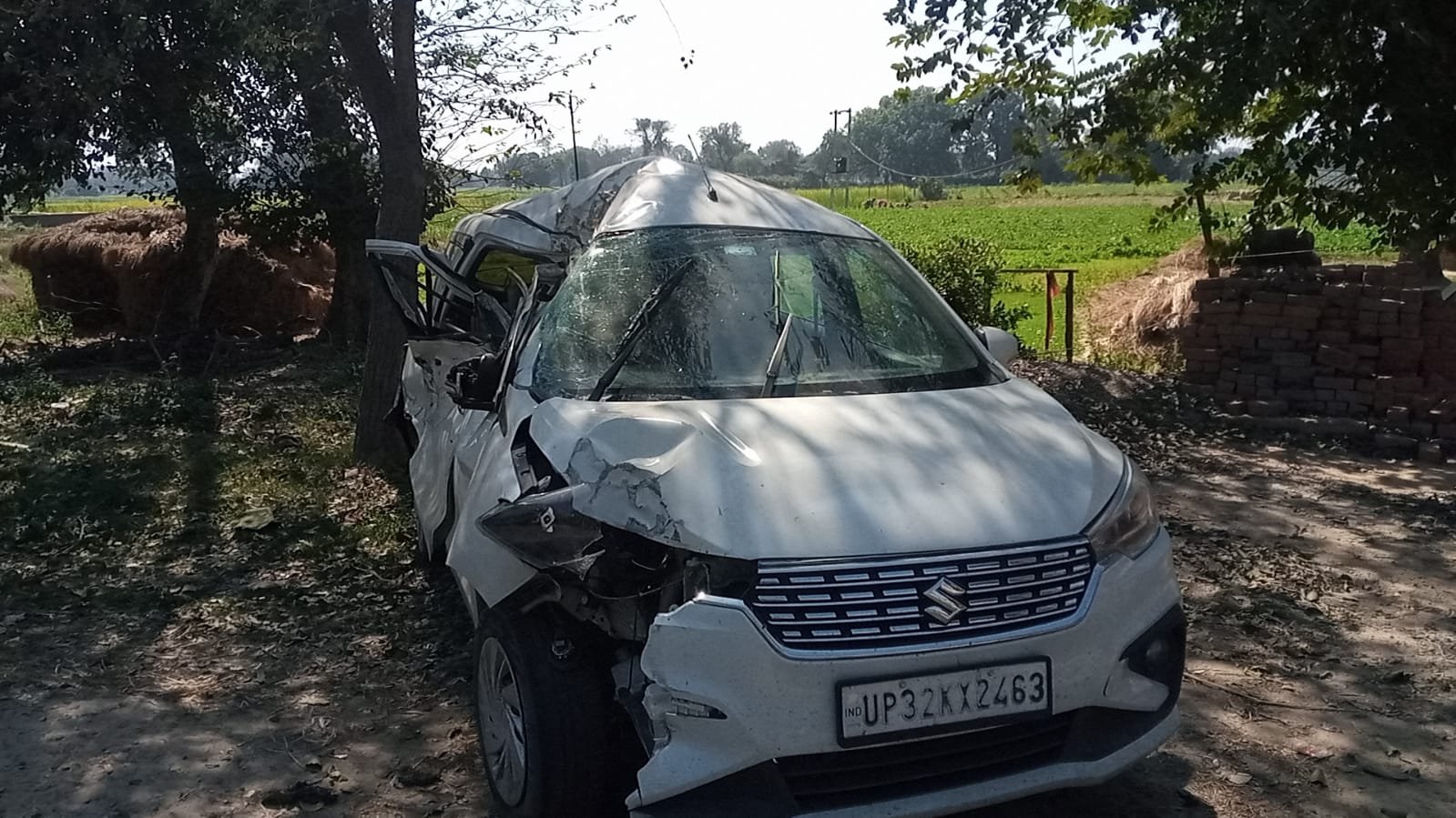 Raibareli-अज्ञात वाहन की टक्कर से कार सवार व्यक्ति की घटनास्थल पर मौत।