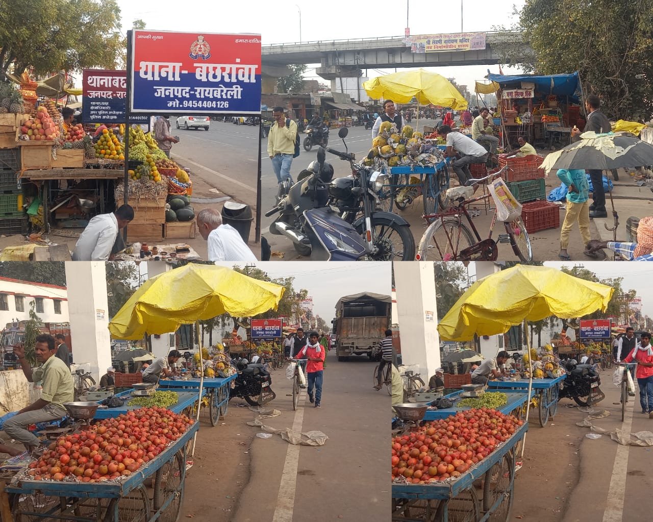 Raibareli-लखनऊ प्रयागराज मार्ग पर अतिक्रमण ,जनमानस बेहाल 