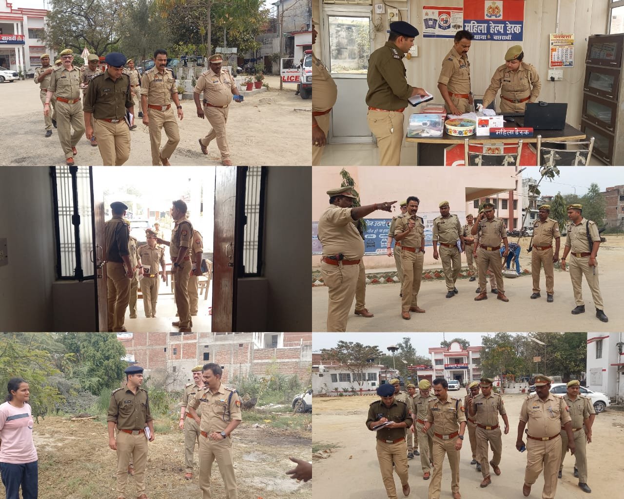 Raibareli-पुलिस अधीक्षक द्वारा थाने का किया  निरीक्षण