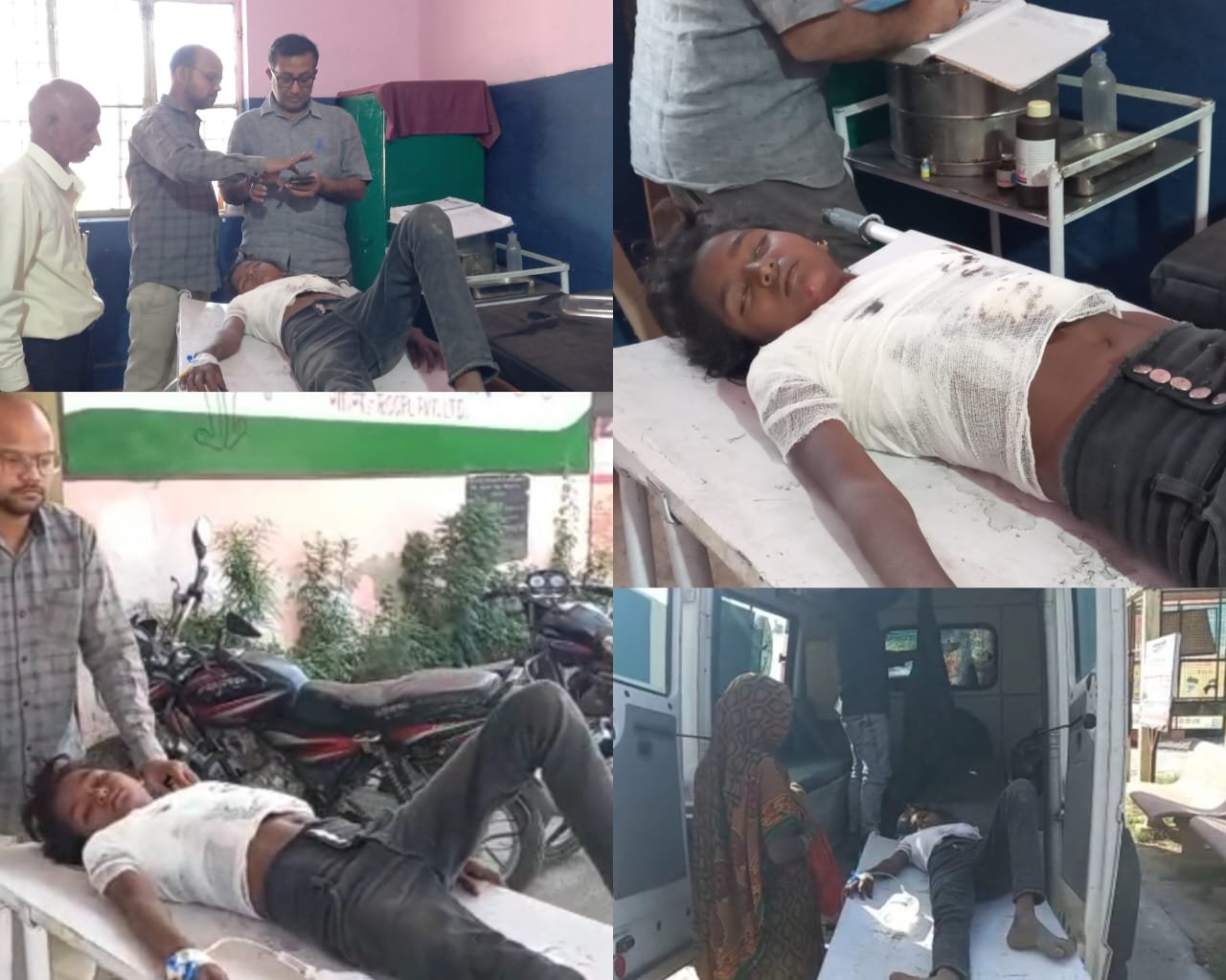 Raibareli-गेहूं की मड़ाई के दौरान थ्रेसर की चपेट में आई किशोरी , गंभीर रूप से घायल