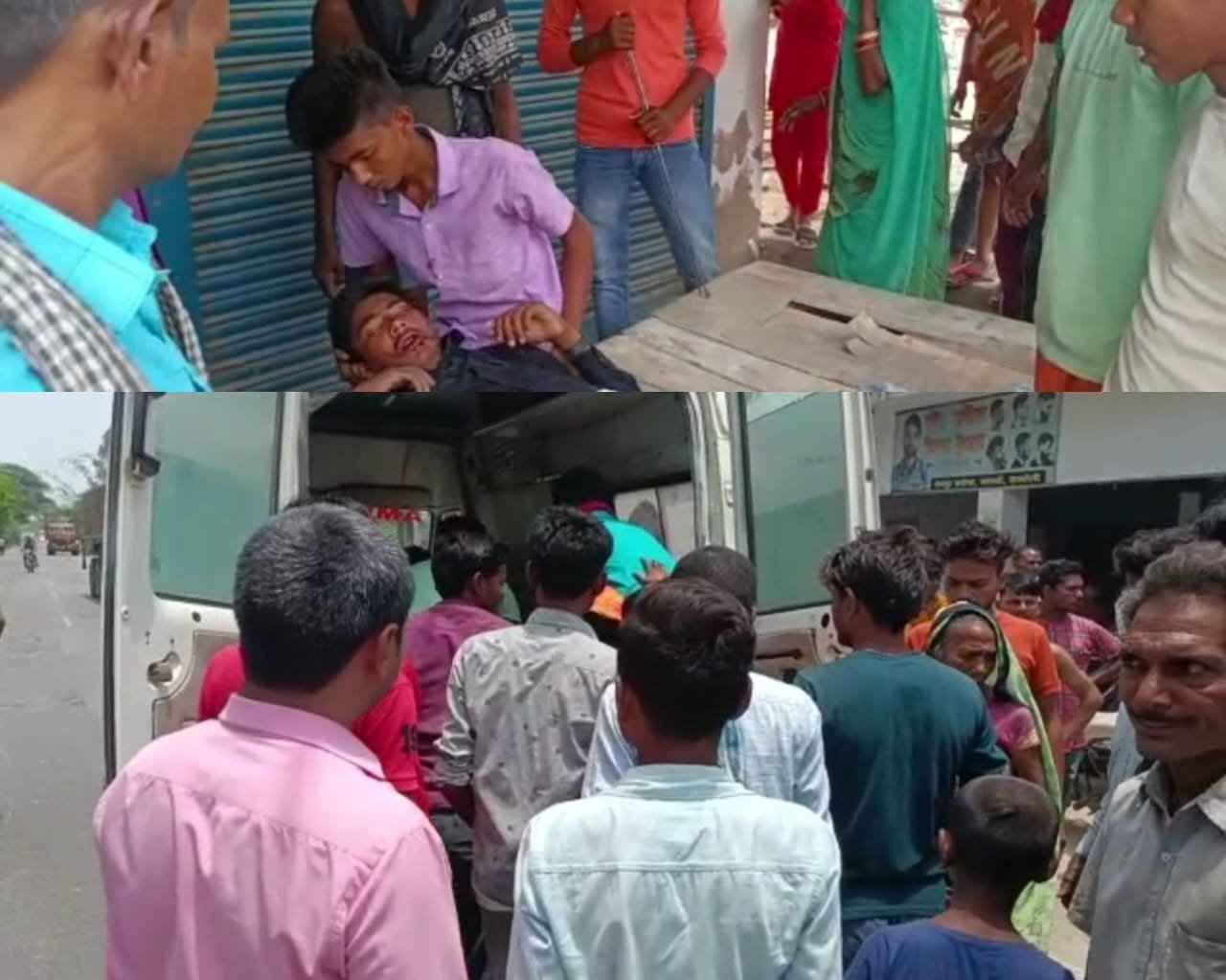  Raibareli-दो बाइको की टक्कर  दो घायल एक की हालत नाजुक