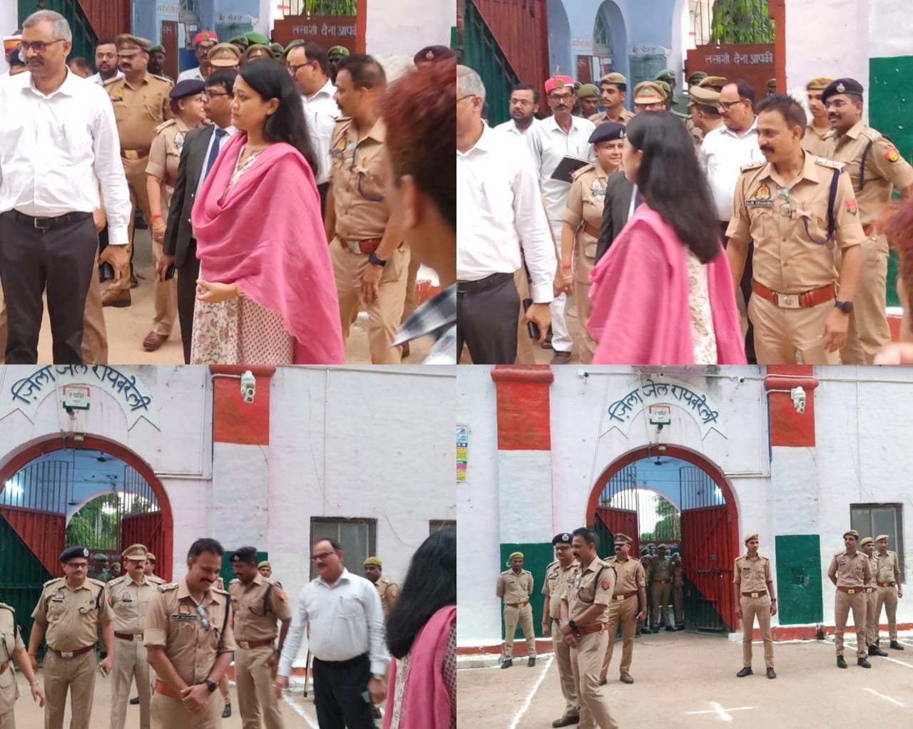 जिला जज , जिलाधिकारी व पुलिस अधीक्षक  द्वारा जिला कारागार का आकस्मिक निरीक्षण