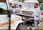 रायबरेली: तेज रफ्तार पिकअप ने एंबुलेंस में मारी जोरदार टक्कर