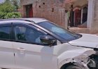 रायबरेली दो कारों की आमने-सामने टक्कर में दोनों सवार मामूली रूप से हुए घायल, वाहनों के उड़े परखच्चे