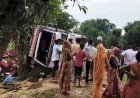 रायबरेली-तेज रफ्तार ट्रक की टक्कर से ई-रिक्शा चकनाचूर, हाईवे पर पलटा ट्रक; दो घायल