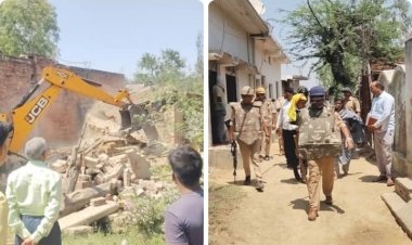 रायबरेली-हाई कोर्ट के आदेश के पश्चात राजस्व विभाग ने की बड़ी कार्यवाही, मकान ढहाये
