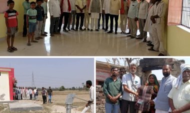 रायबरेली-सांसद निधि से नवनिर्मित बारात घर का विधानसभा कोऑर्डिनेटर ने किया निरीक्षण